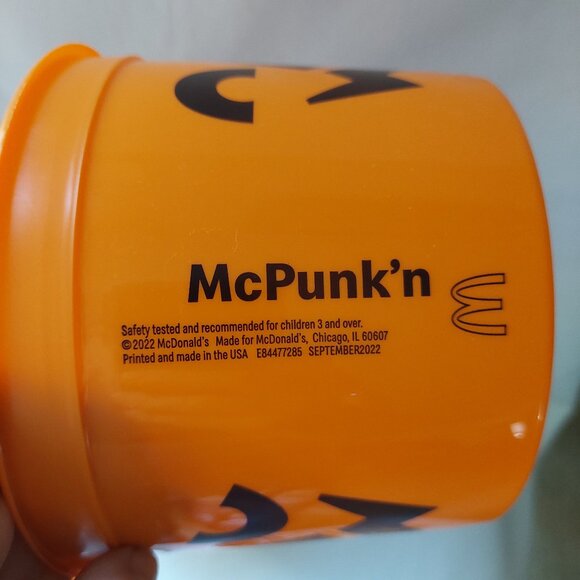 2022 McDonalds Halloween Happy Meal Boo Buckets McBoo Ghost McPunk'n w/Stickers - Picture 5 of 6
